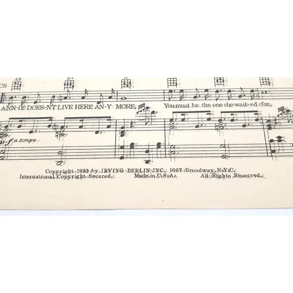 Vintage Sheet Music Annie Doesn't Live Here Anymore 1933 Young Burke Spina - Picture 2 of 4